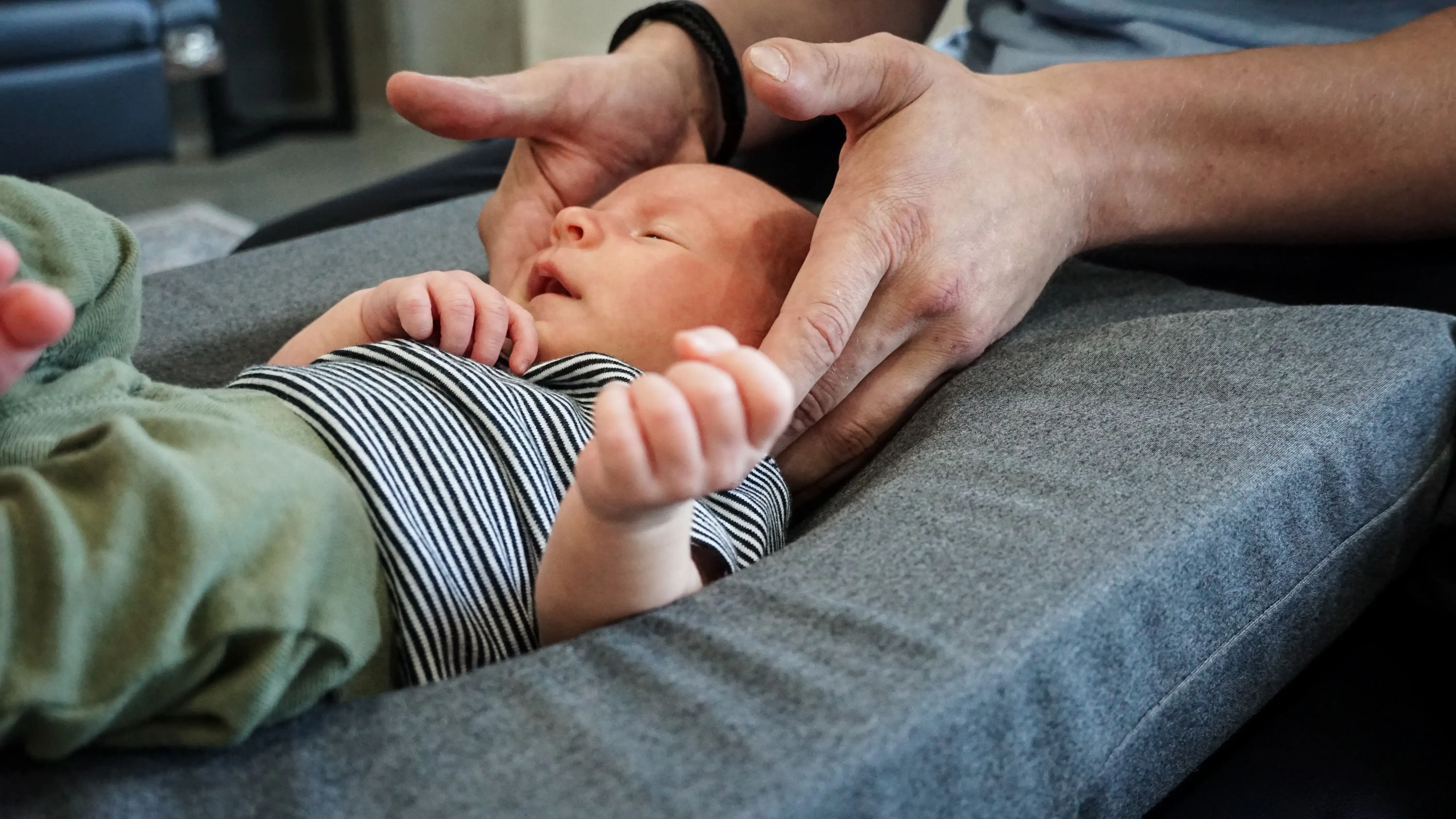 Chiropractor with child